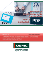 Módulo 06 Aspectos Psicológicos Asociados A Diferentes Localizaciones Tumorales