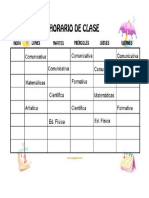 Horario de Clases 2020