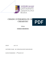 Chm209: Intermediate Organic Chemistry: Title: Stereochemistry