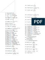 Formulas de Derivacion