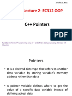 Online Lecture 2-EC312 OOP: C++ Pointers