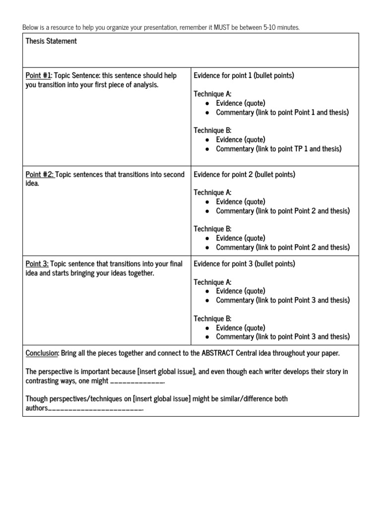 Presentation Structure Guide | PDF | Cognitive Science | Human ...