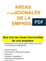 Areas Funcionales de La Empresa