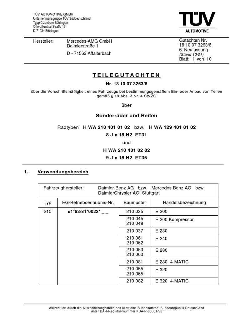 E Klasse Typ 210 Amg Pdf Pdf