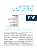 La Innovación en El Sector Juguetero. Situación Y Diagnóstico