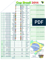 World Cup 2014 Brazil Wall Chart PDF Fixture Schedule Brasil Eastern Time Timezone V.2 Smartcoder 247