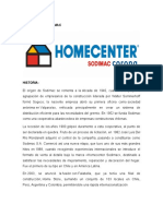 Historia y servicios de Homecenter Sodimac