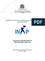 Encuesta Clima Organizacional INAP