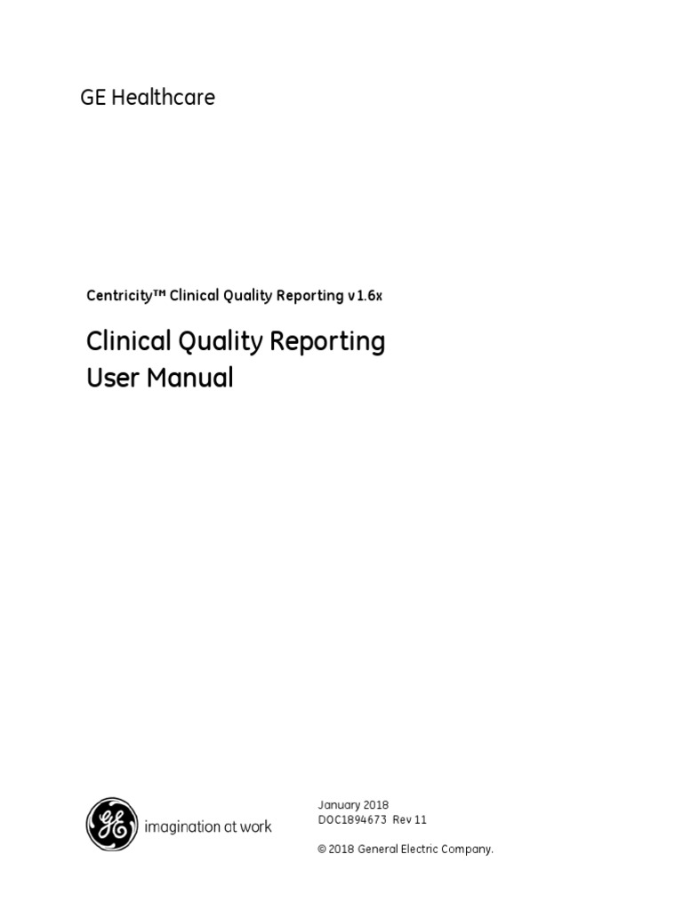 CQR User Manual-3 PDF | PDF | Electronic Health Record | Health Informatics
