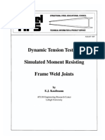1997 - 08 Dynamic Tension Test of Simulated Moment Resisting Frame Weld Joints