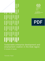 2009, Sustainable Enterprise Development and Employment Ceration in The Arab Region PDF