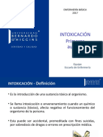 Intoxicacion y Primeros Auxilios