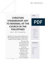 Christian Stewardship_ Key to Renewal of the Church in the Philippines - International Catholic Stewardship Council