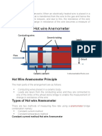Hot Wire Anemometer
