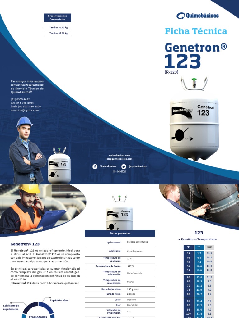 Refrigerante R123 | PDF | Materiales transparentes | Gases