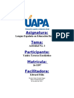 Análisis de Discurso en Lengua Española