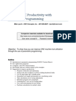 Improve CNC Productivity With Parametric Programming