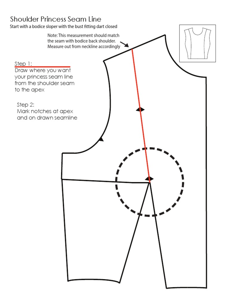 Cutting the Shoulder Princess Seam | PDF