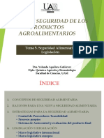 Tema 5. Seguridad Alimentaria. Legislacion