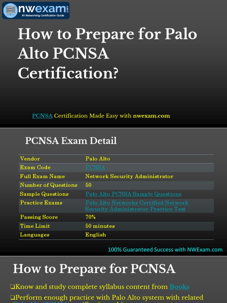 PCNSA Schulungsunterlagen