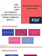 Implementación de energías alternativas en Chíquiza