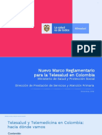 Nuevo Marco Reglamentario para La Telesalud en Colombia 18122019