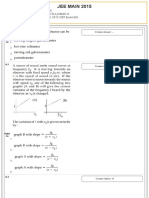 JEE 2015 Response Sheet