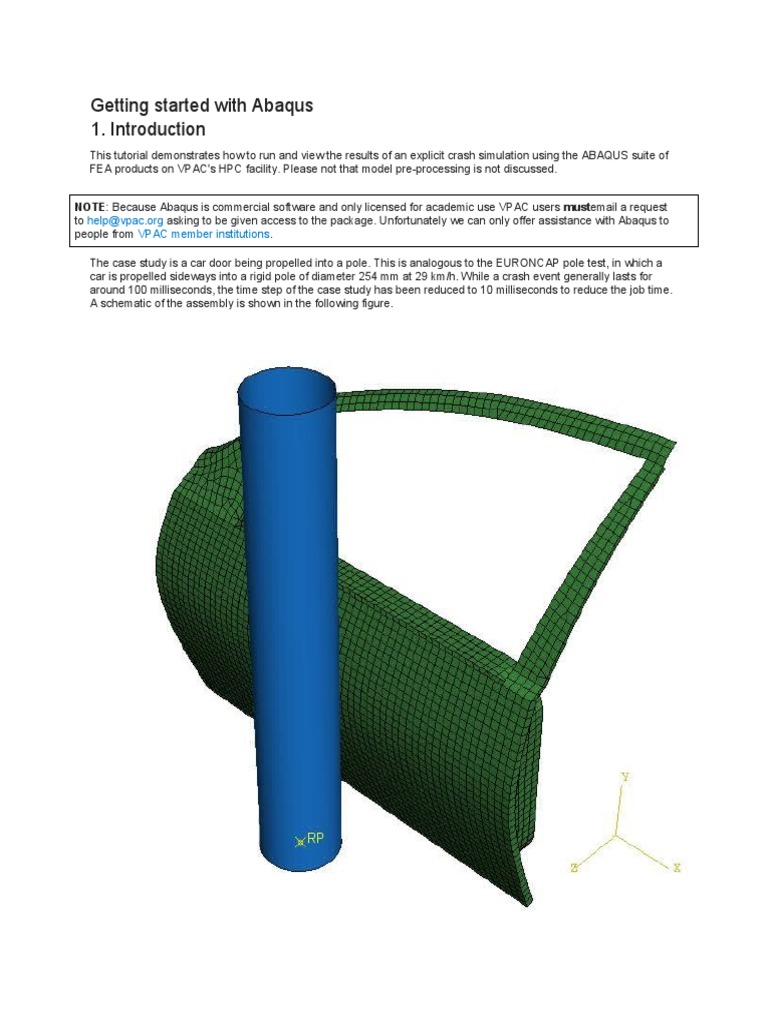Crash Simulation Tutorial in Abaqus | PDF | Graphical User Interfaces ...