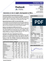 Tata Steel (Thailand) : Recovery Is Not in Sight Downgrade To SELL