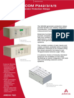 Micom P342/3/4/5: Generator Protection Relays