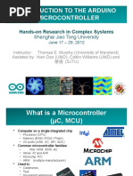 Introduction To The Arduino Microcontroller: Hands-On Research in Complex Systems