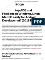 How To Setup ADB and Fastboot On Windows, Linux, Mac OS Easily For Android Developemnt - (2018 Edition)