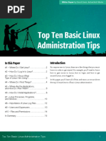 Top Ten Basic Linux Administration Tips: in This Paper