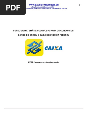 1000 Questoes Matematica Caixa PDF | PDF