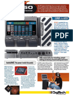 Digitech RP350 Charts PDF