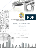 Maza Criollo Diana Carolina - Foro 1 - Hidraulica I PDF