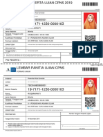 Kartu Ujian CPNS Ros PDF