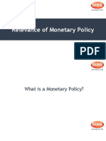 Relevance of Monetary Policy
