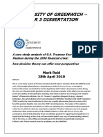 University of Greenwich - Year 3 Dissertation: Mark Reid 28th April 2010