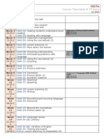 Course Timetable & TP Rota: Celta