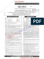 CHSL 10+2 Exam Paer 2014 Held On 2 11 2014 Morning Sift Booklet No 567MK8 PDF