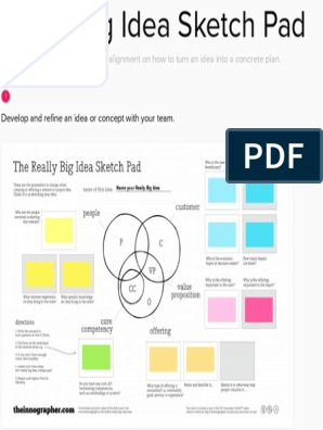 Really big idea sketch pad template