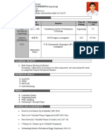 Academic Profile: B.E. (MECHANICAL ENGINEERING) (Appearing)