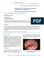 Glomus Tympanicum Type III-with Delayed Postoperative Facial Palsy: Our Experience