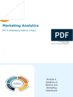 Marketing Analytics: PPT-9 (Marketing Metrics X-Ray)