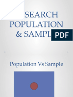Research Population & Sample
