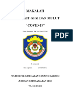 COVID] Makalah Tentang Penyakit Gigi Dan Mulut Covid-19