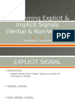 Determining Explicit & Implicit Signals
