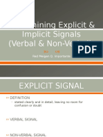 Determine Explicit & Implicit Signals