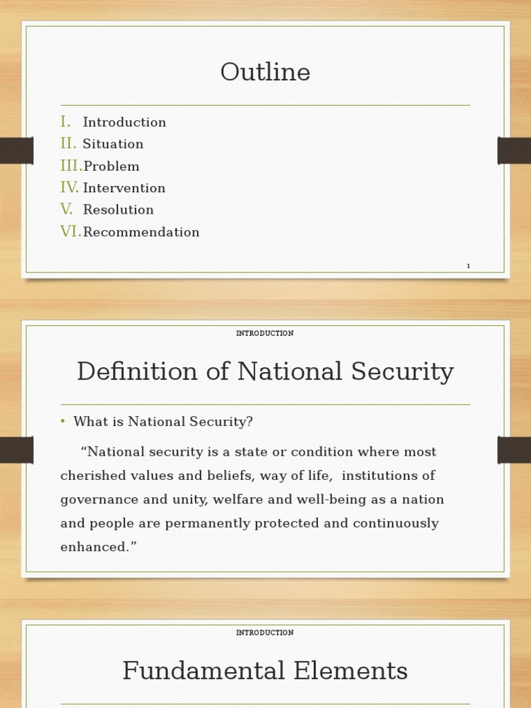 National Security: Key Elements & Challenges | PDF